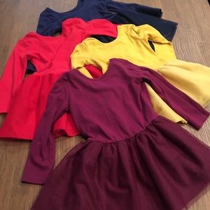 Toddler girls bundle of tutu dresses